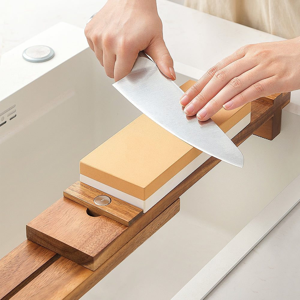 Adjustable Acacia Wood Whetstone Holder