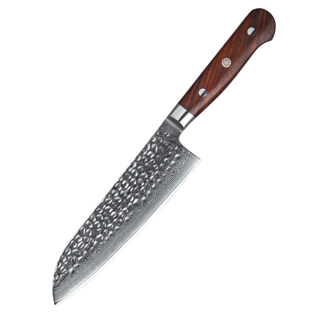 Damascus 3 Piece - Rosewood Knife Set