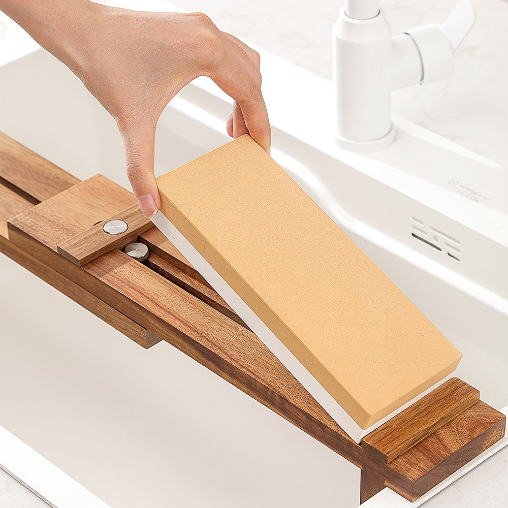 Adjustable Acacia Wood Whetstone Holder
