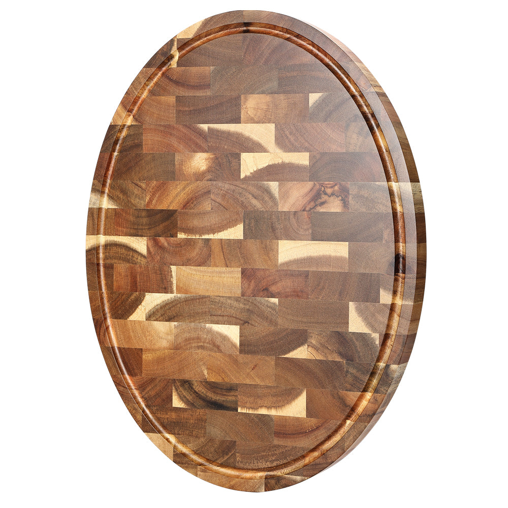 Oval Acacia Wood Chopping Board